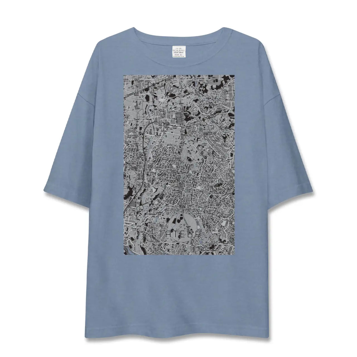 【立場（神奈川県）】地図柄ビッグシルエットTシャツ