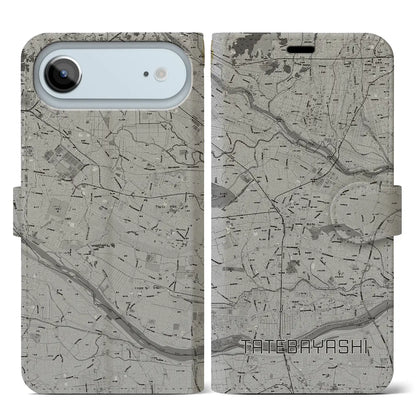 【館林（群馬県）】地図柄iPhoneケース（手帳タイプ）