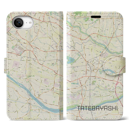 【館林（群馬県）】地図柄iPhoneケース（手帳タイプ）