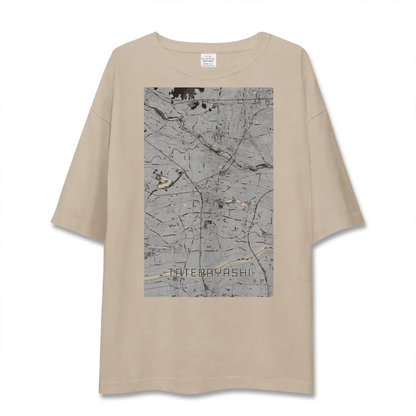【館林（群馬県）】地図柄ビッグシルエットTシャツ
