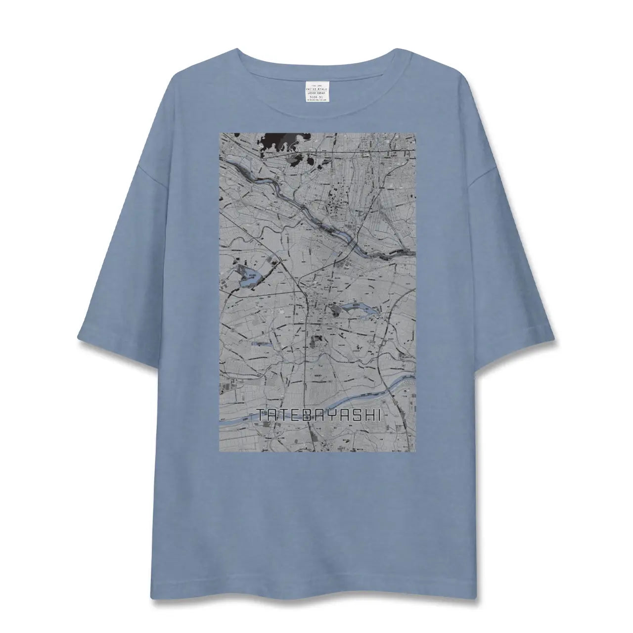 【館林（群馬県）】地図柄ビッグシルエットTシャツ