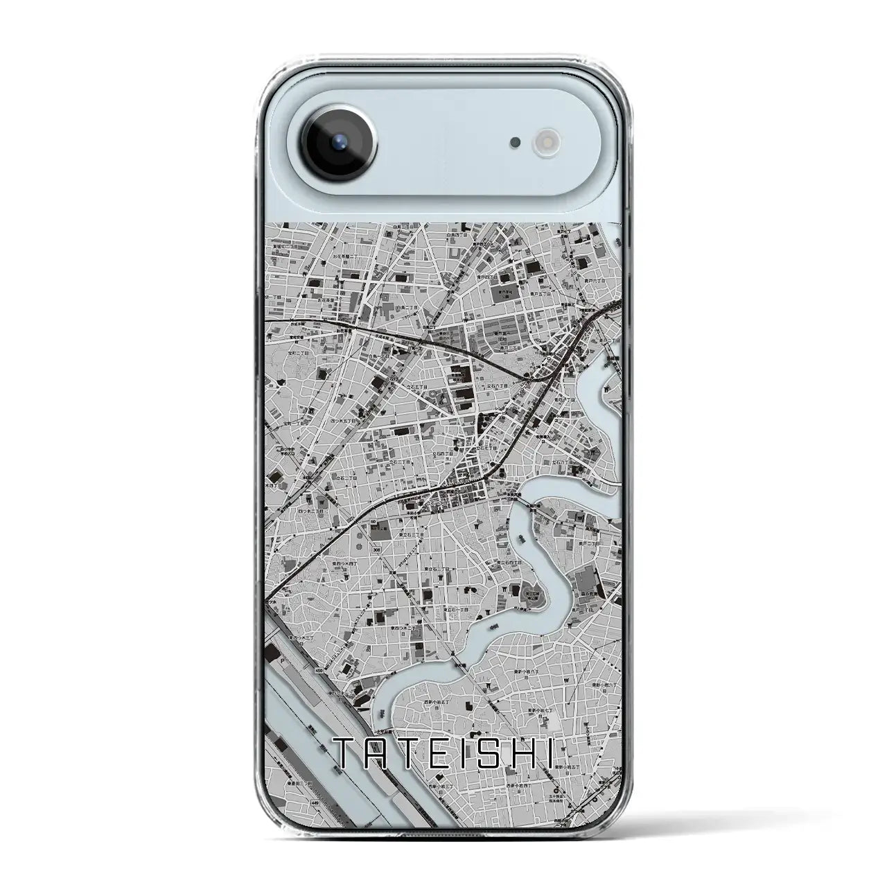 【立石（東京都）】地図柄iPhoneケース（クリアタイプ）