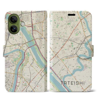 【立石（東京都）】地図柄iPhoneケース（手帳タイプ）