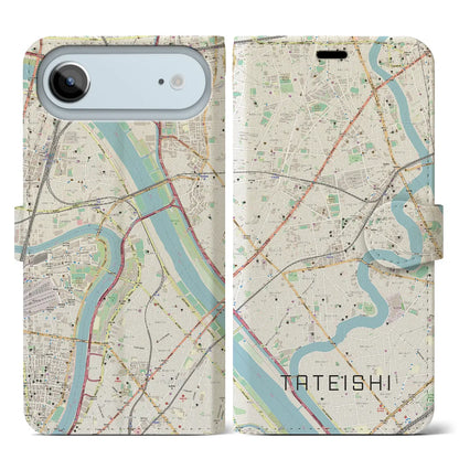 【立石（東京都）】地図柄iPhoneケース（手帳タイプ）