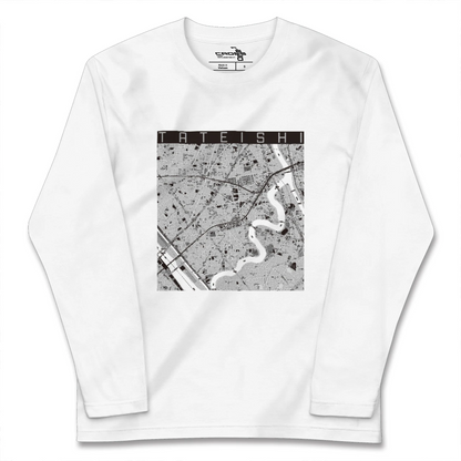 【立石（東京都）】地図柄ロングスリーブTシャツ