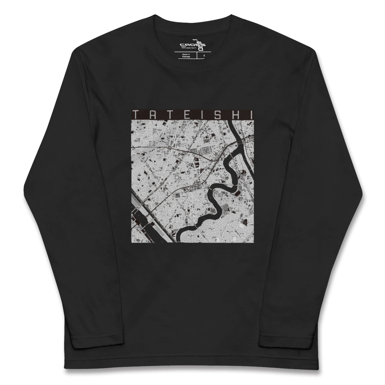 【立石（東京都）】地図柄ロングスリーブTシャツ