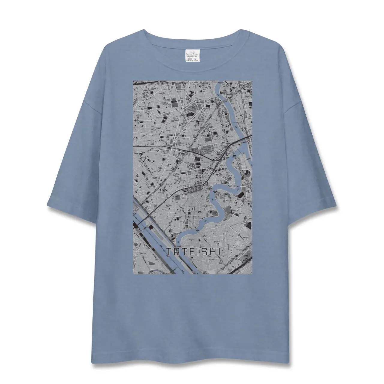 【立石（東京都）】地図柄ビッグシルエットTシャツ