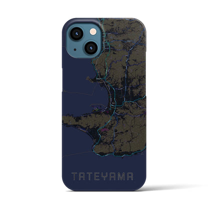 【館山2（千葉県）】地図柄iPhoneケース（バックカバータイプ）