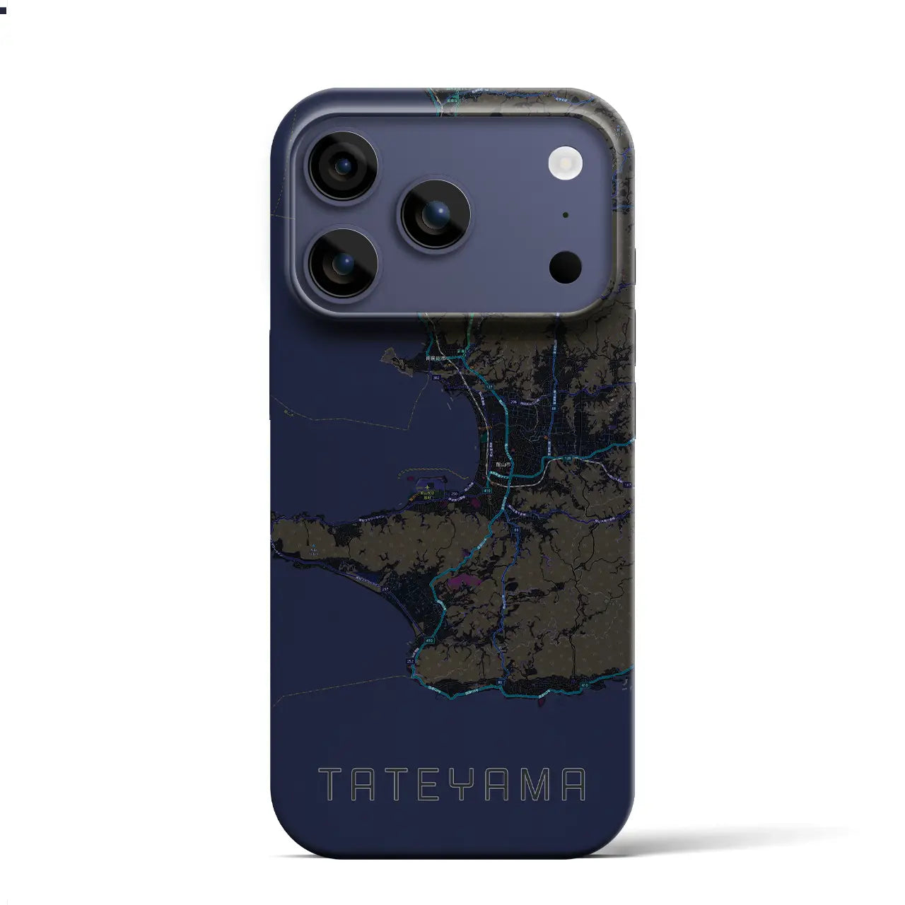 【館山2（千葉県）】地図柄iPhoneケース（バックカバータイプ）