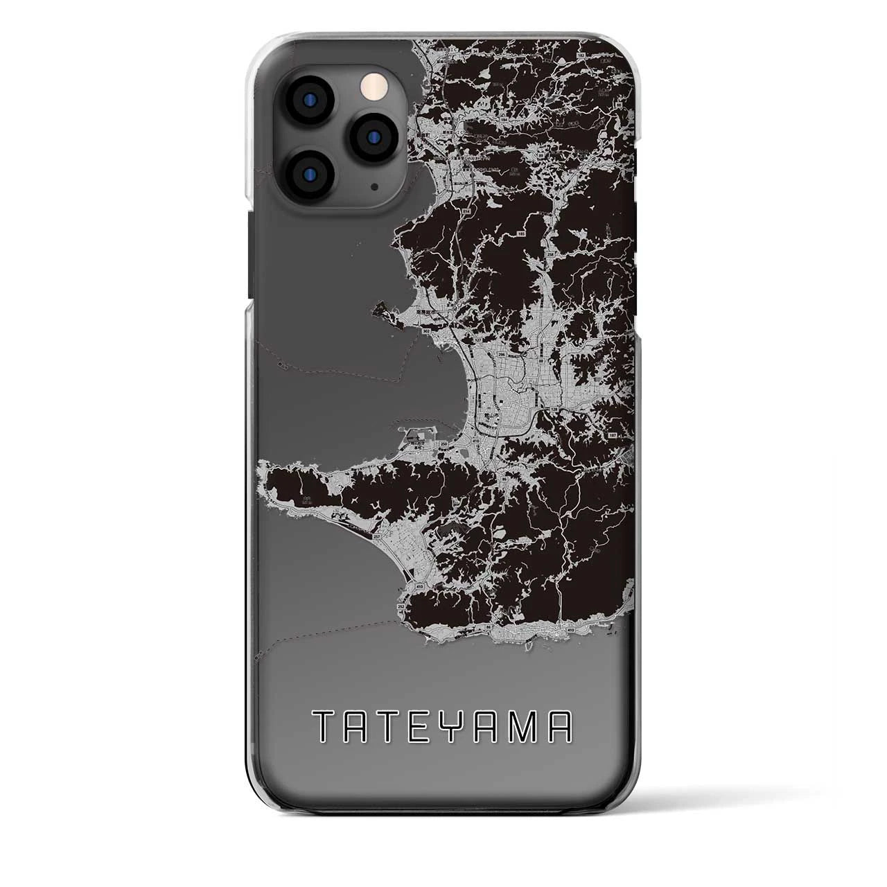 【館山2（千葉県）】地図柄iPhoneケース（クリアタイプ）