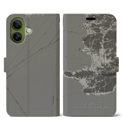 【館山2（千葉県）】地図柄iPhoneケース（手帳タイプ）