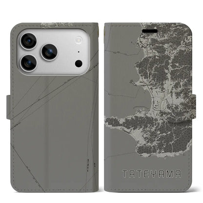 【館山2（千葉県）】地図柄iPhoneケース（手帳タイプ）