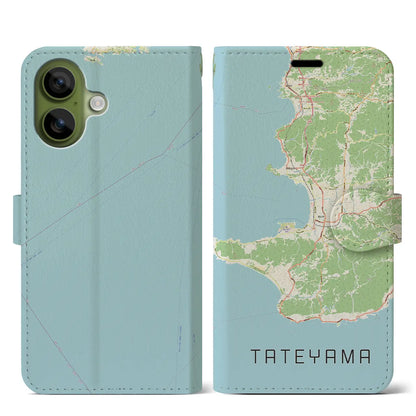 【館山2（千葉県）】地図柄iPhoneケース（手帳タイプ）