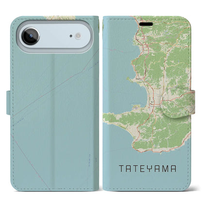 【館山2（千葉県）】地図柄iPhoneケース（手帳タイプ）