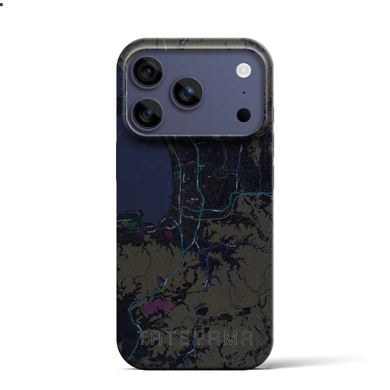 【館山（千葉県）】地図柄iPhoneケース（バックカバータイプ）