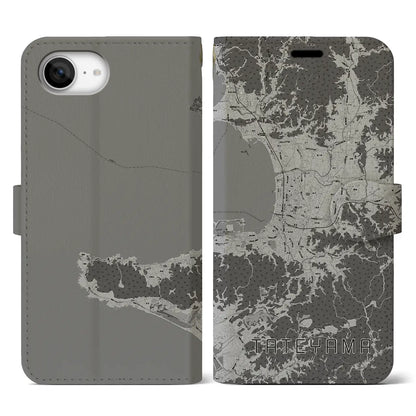 【館山（千葉県）】地図柄iPhoneケース（手帳タイプ）