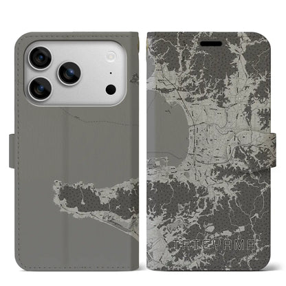 【館山（千葉県）】地図柄iPhoneケース（手帳タイプ）