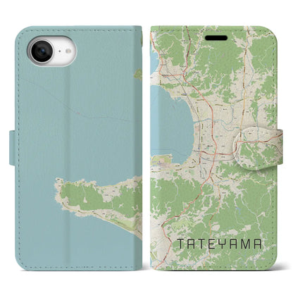 【館山（千葉県）】地図柄iPhoneケース（手帳タイプ）