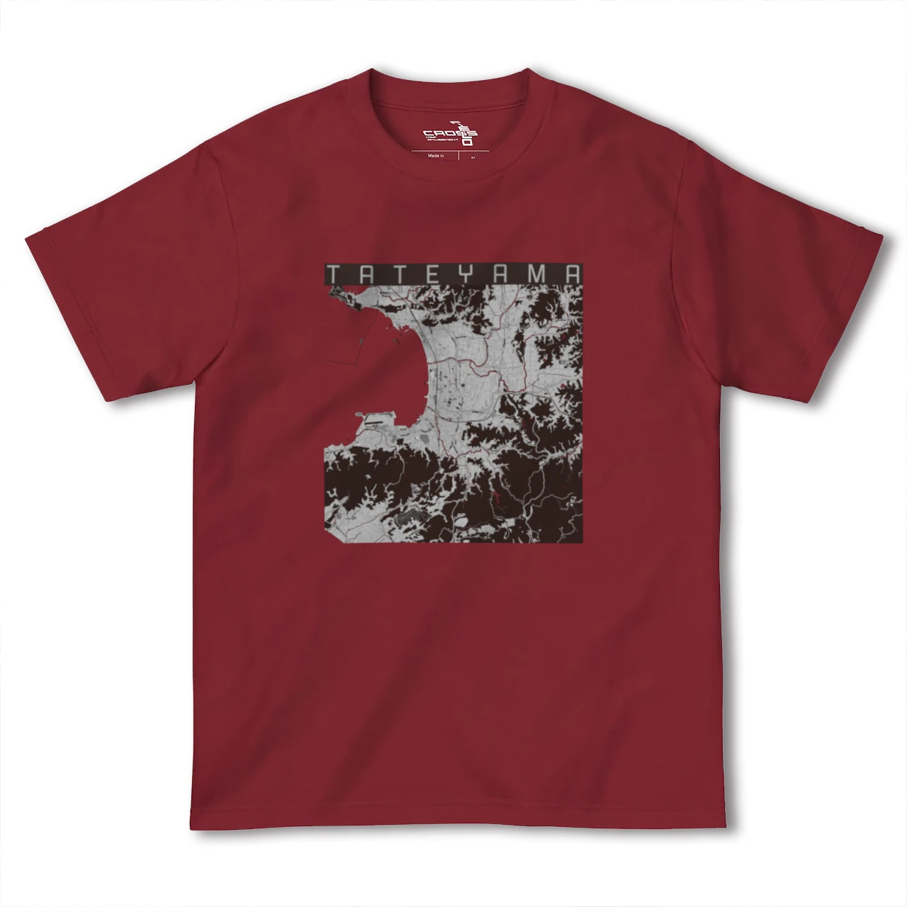 【館山（千葉県）】地図柄ヘビーウェイトTシャツ