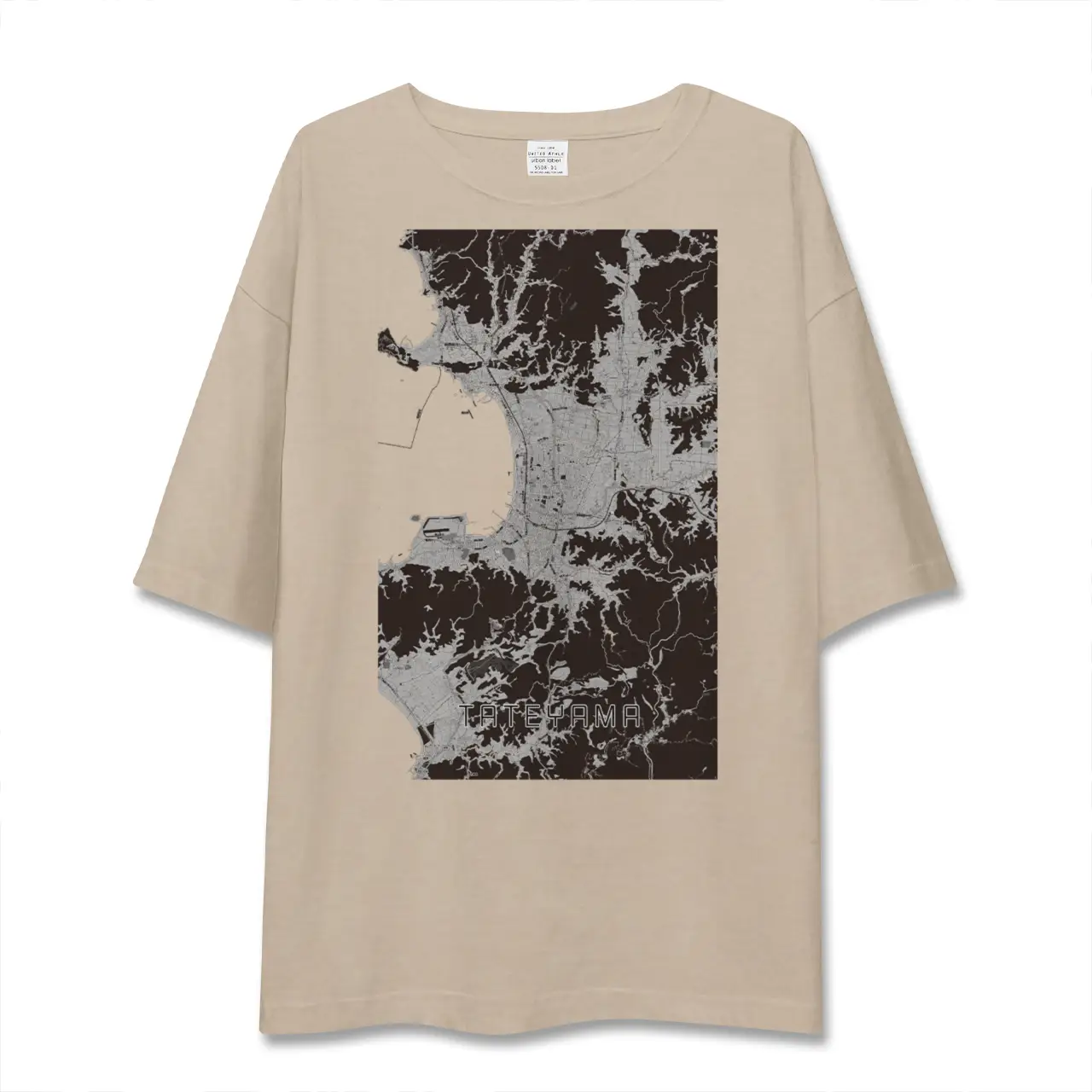 【館山（千葉県）】地図柄ビッグシルエットTシャツ