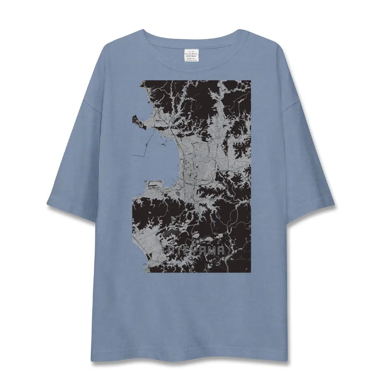 【館山（千葉県）】地図柄ビッグシルエットTシャツ