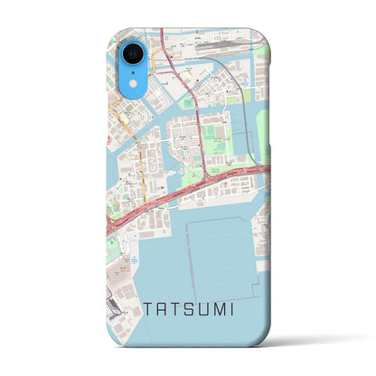 【辰巳（東京都）】地図柄iPhoneケース（バックカバータイプ）