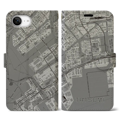 【辰巳（東京都）】地図柄iPhoneケース（手帳タイプ）