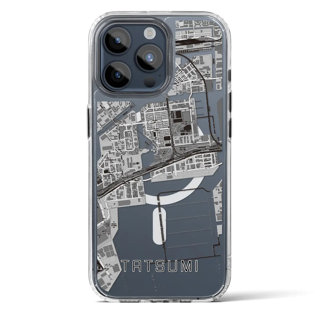 【辰巳（東京都）】地図柄iPhoneケース（MagSafeタイプ）
