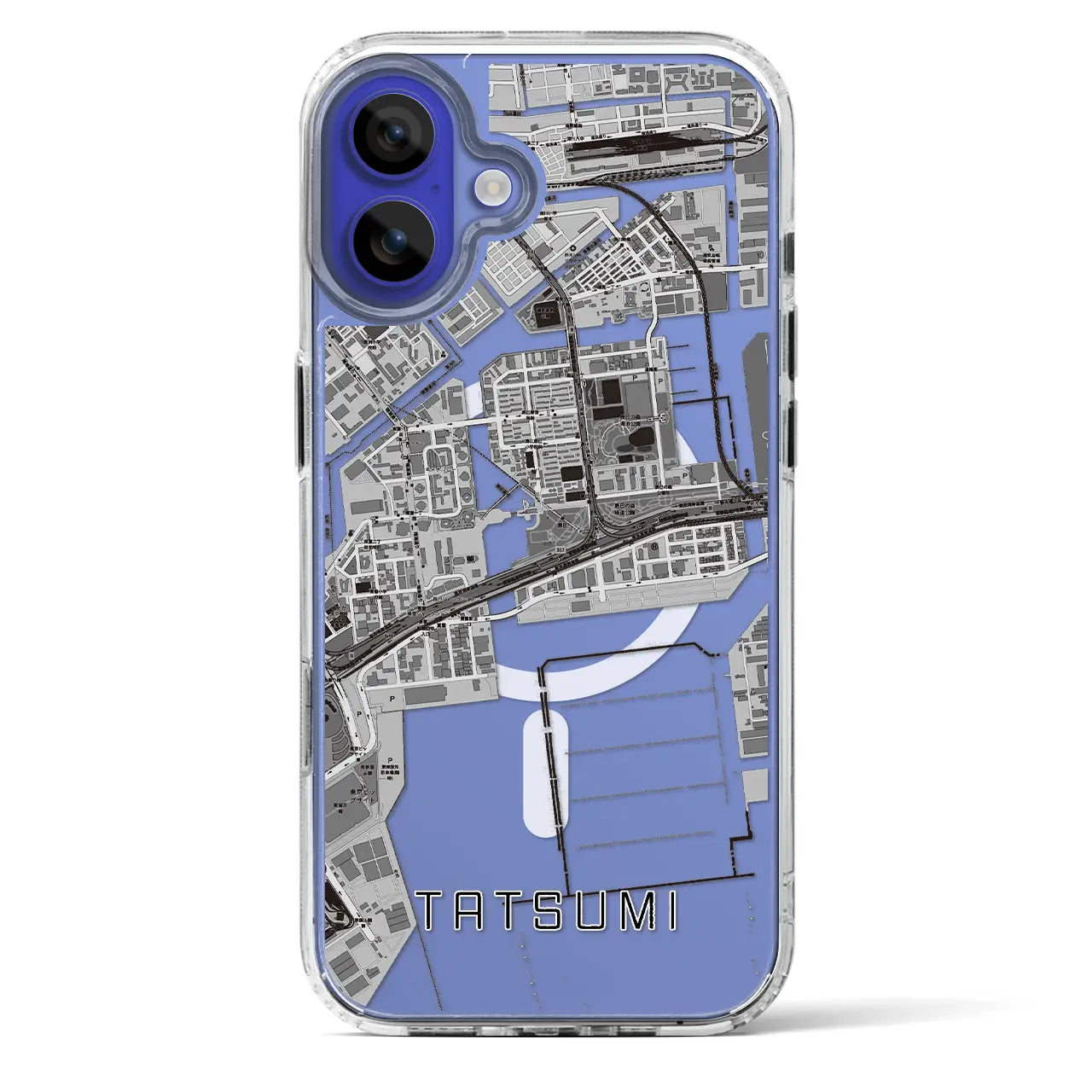 【辰巳（東京都）】地図柄iPhoneケース（MagSafeタイプ）