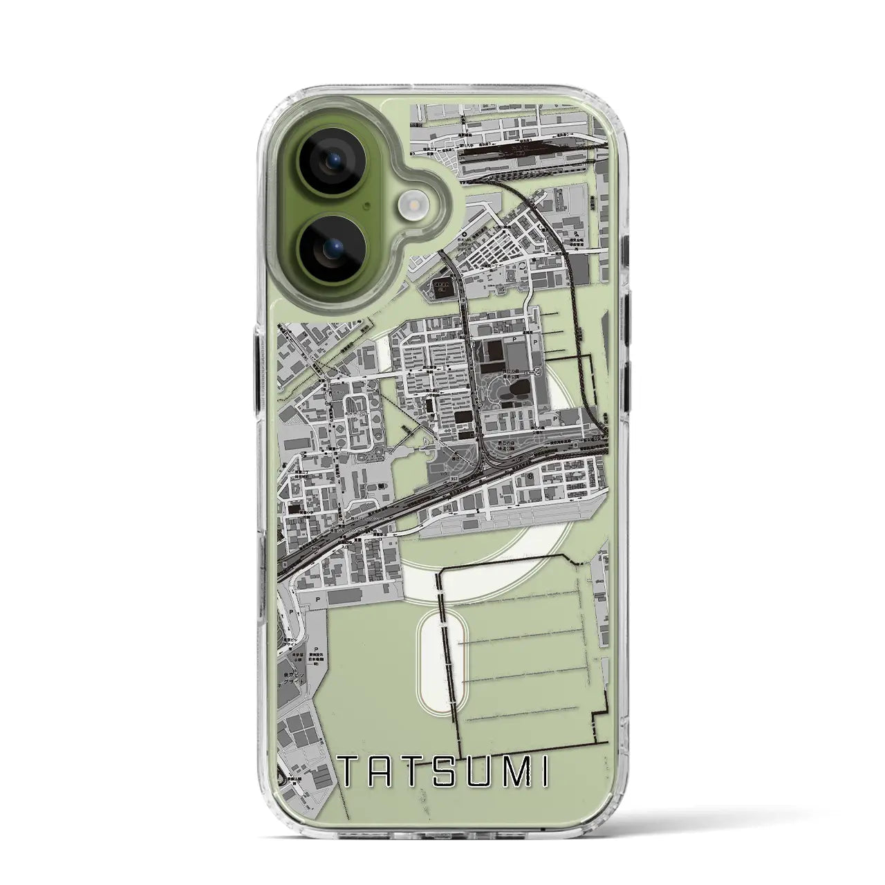 【辰巳（東京都）】地図柄iPhoneケース（MagSafeタイプ）