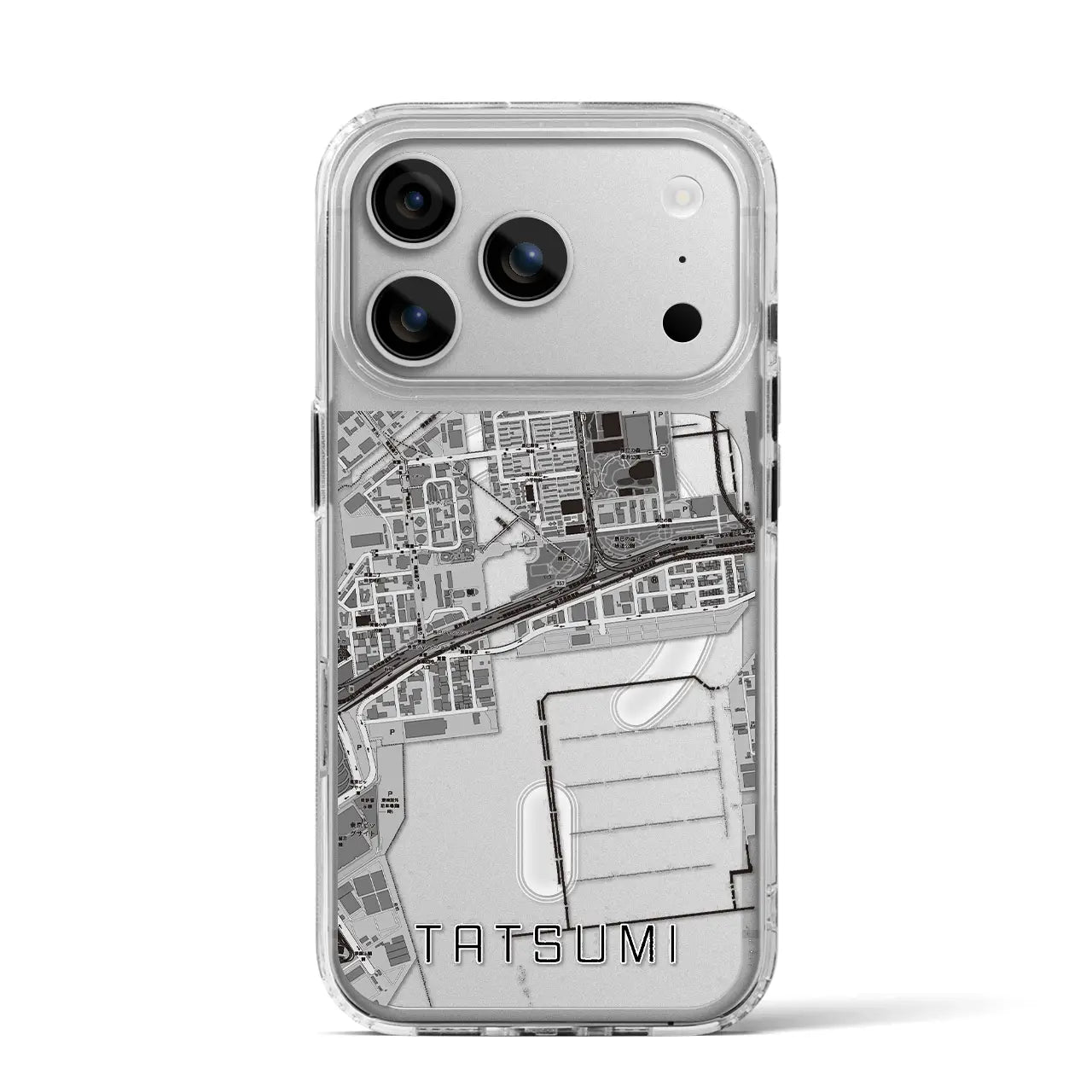 【辰巳（東京都）】地図柄iPhoneケース（MagSafeタイプ）