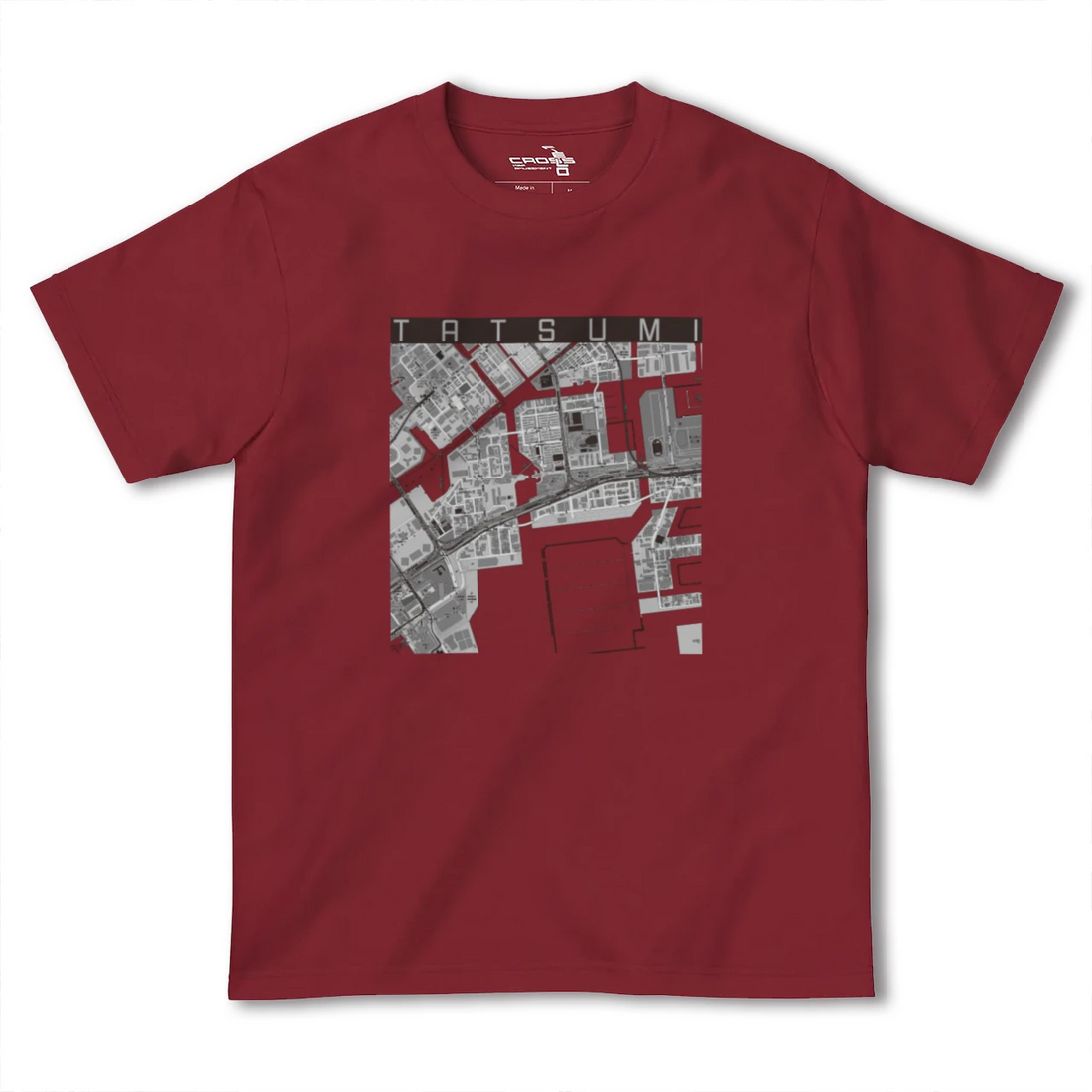 【辰巳(東京都)】地図柄ヘビーウェイトTシャツ