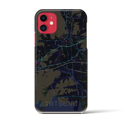 【たつの（兵庫県）】地図柄iPhoneケース（バックカバータイプ）