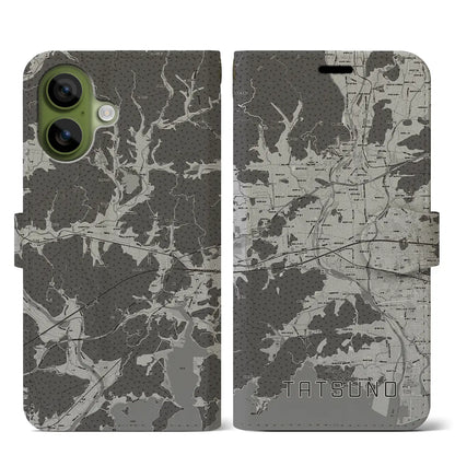 【たつの（兵庫県）】地図柄iPhoneケース（手帳タイプ）