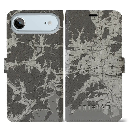 【たつの（兵庫県）】地図柄iPhoneケース（手帳タイプ）