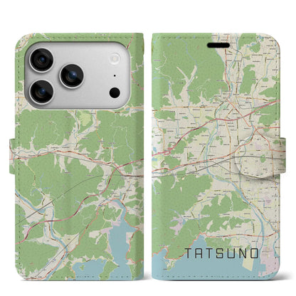 【たつの（兵庫県）】地図柄iPhoneケース（手帳タイプ）