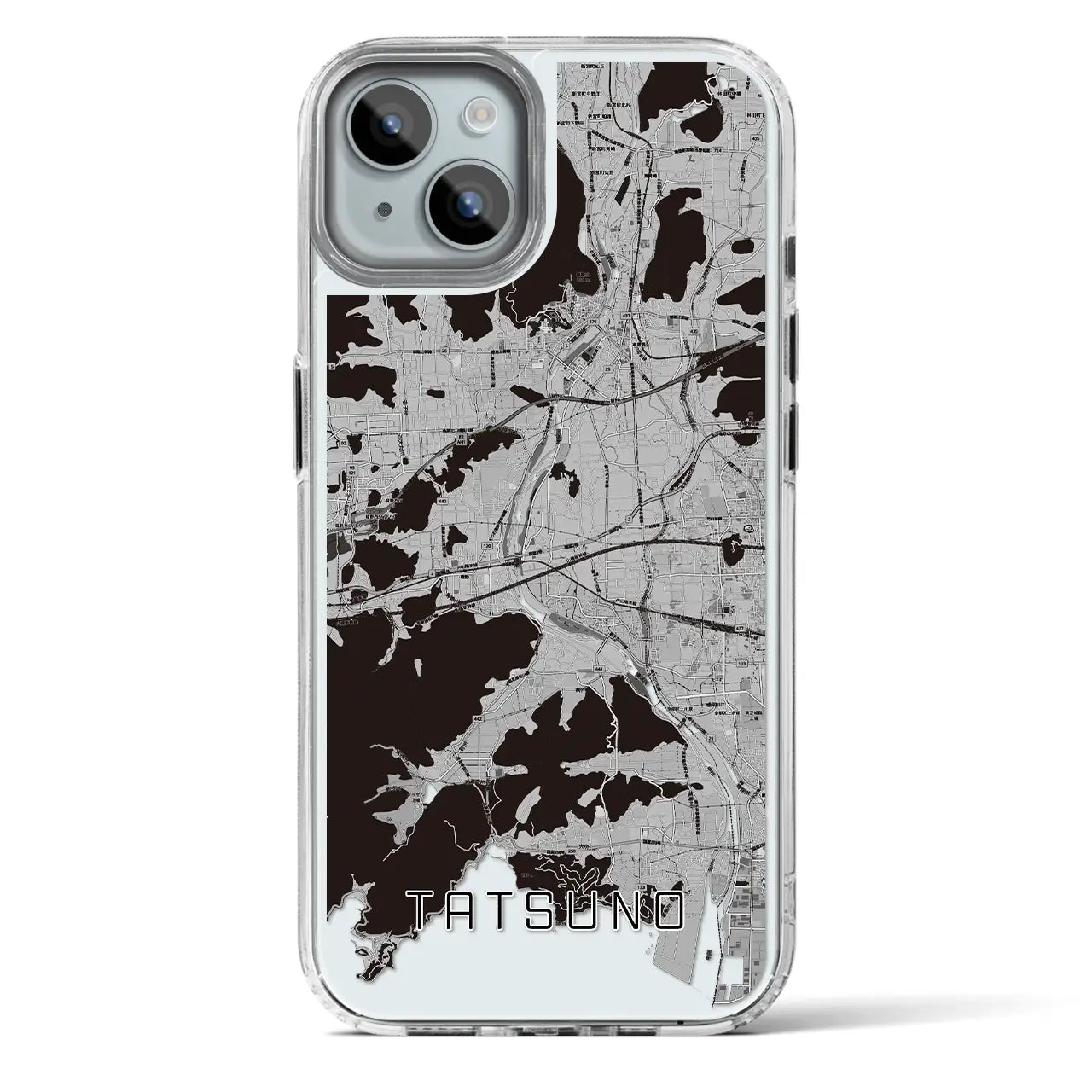 【たつの（兵庫県）】地図柄iPhoneケース（MagSafeタイプ）