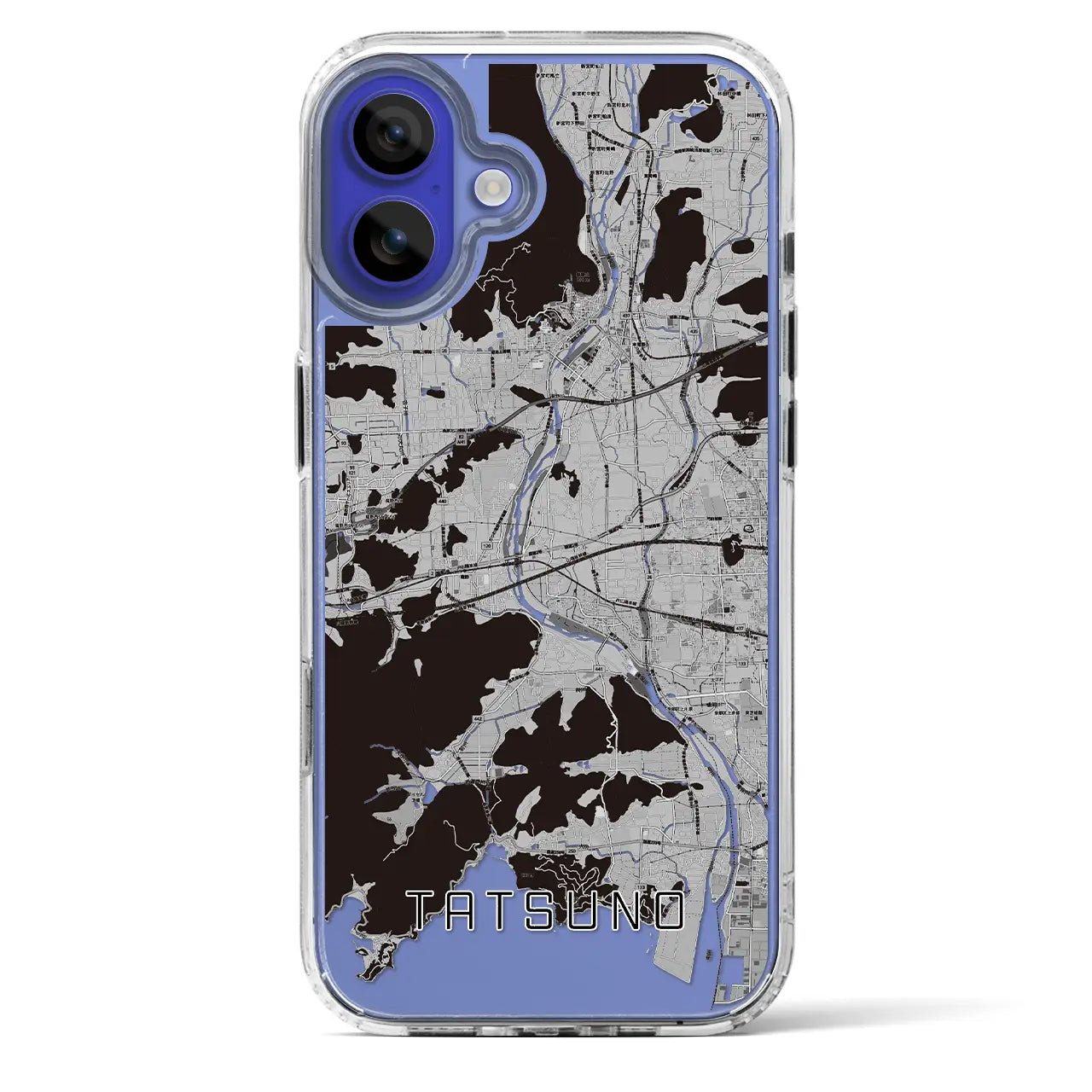 【たつの（兵庫県）】地図柄iPhoneケース（MagSafeタイプ）