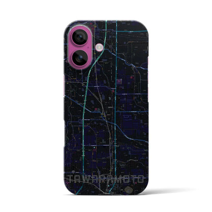 【田原本（奈良県）】地図柄iPhoneケース（バックカバータイプ）