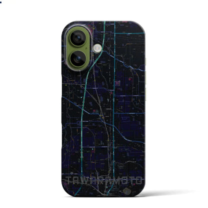 【田原本（奈良県）】地図柄iPhoneケース（バックカバータイプ）