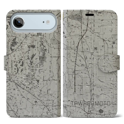 【田原本（奈良県）】地図柄iPhoneケース（手帳タイプ）