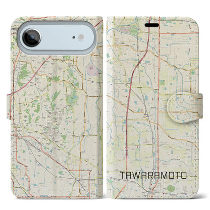 【田原本（奈良県）】地図柄iPhoneケース（手帳タイプ）