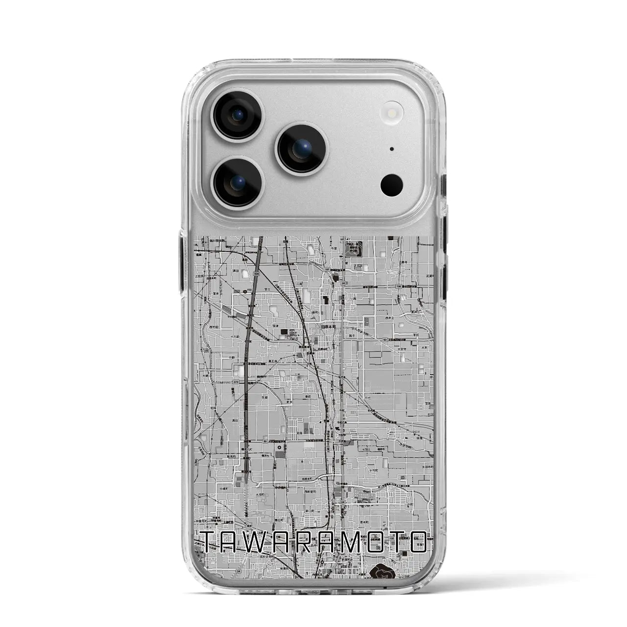 【田原本（奈良県）】地図柄iPhoneケース（MagSafeタイプ）