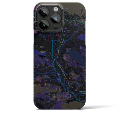 【トビリシ（ジョージア）】地図柄iPhoneケース（バックカバータイプ）