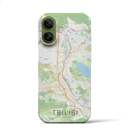 【トビリシ（ジョージア）】地図柄iPhoneケース（バックカバータイプ）