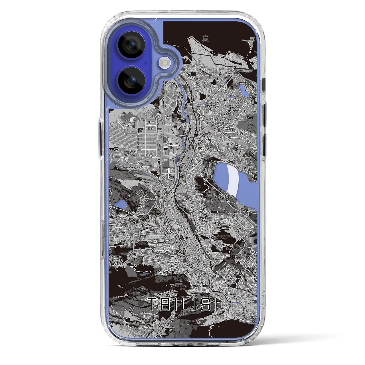 【トビリシ（ジョージア）】地図柄iPhoneケース（MagSafeタイプ）