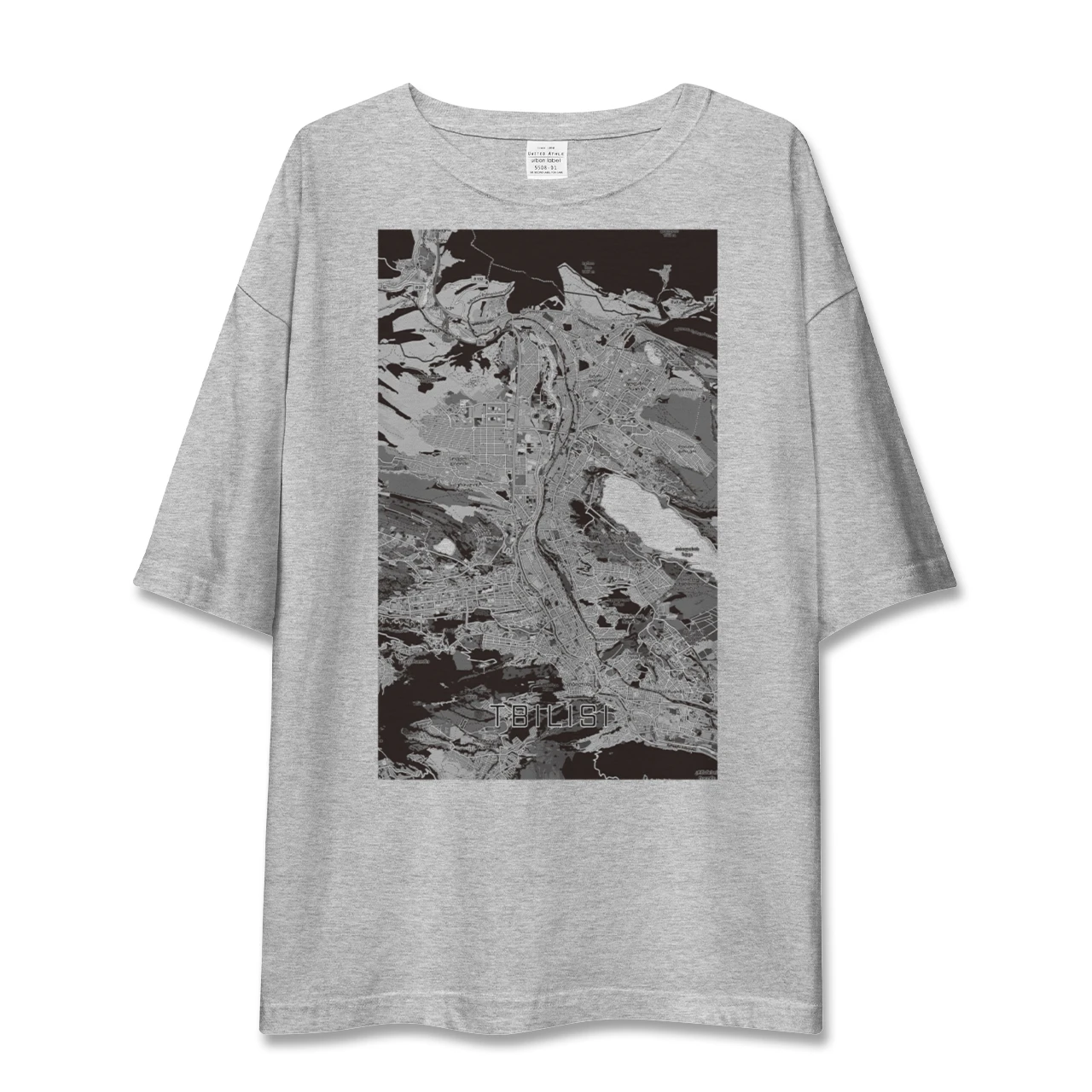 【トビリシ（ジョージア）】地図柄ビッグシルエットTシャツ