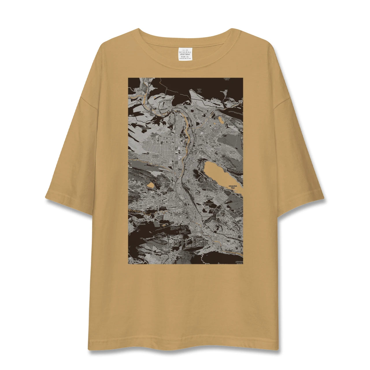 【トビリシ（ジョージア）】地図柄ビッグシルエットTシャツ