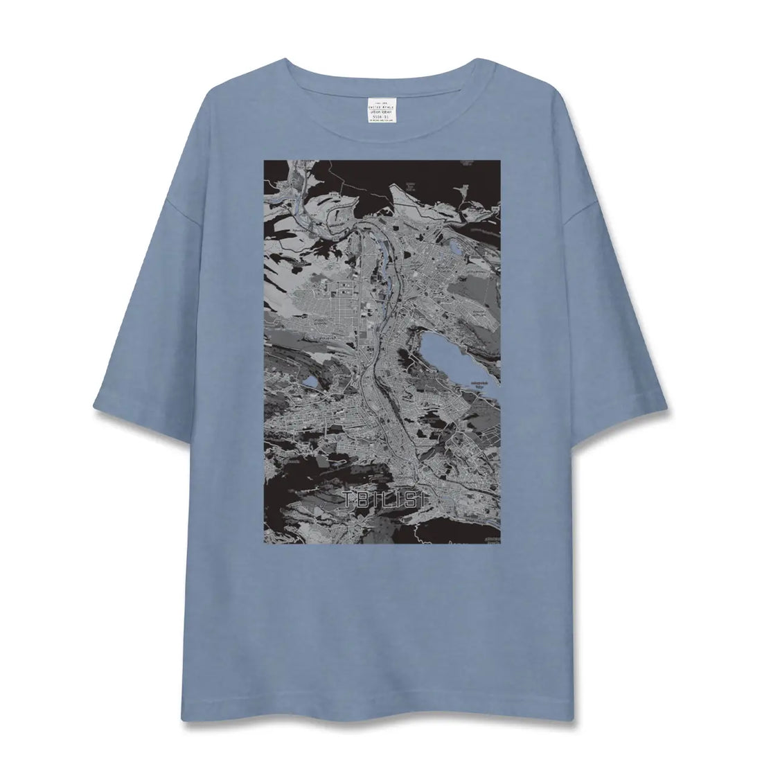 【トビリシ（ジョージア）】地図柄ビッグシルエットTシャツ