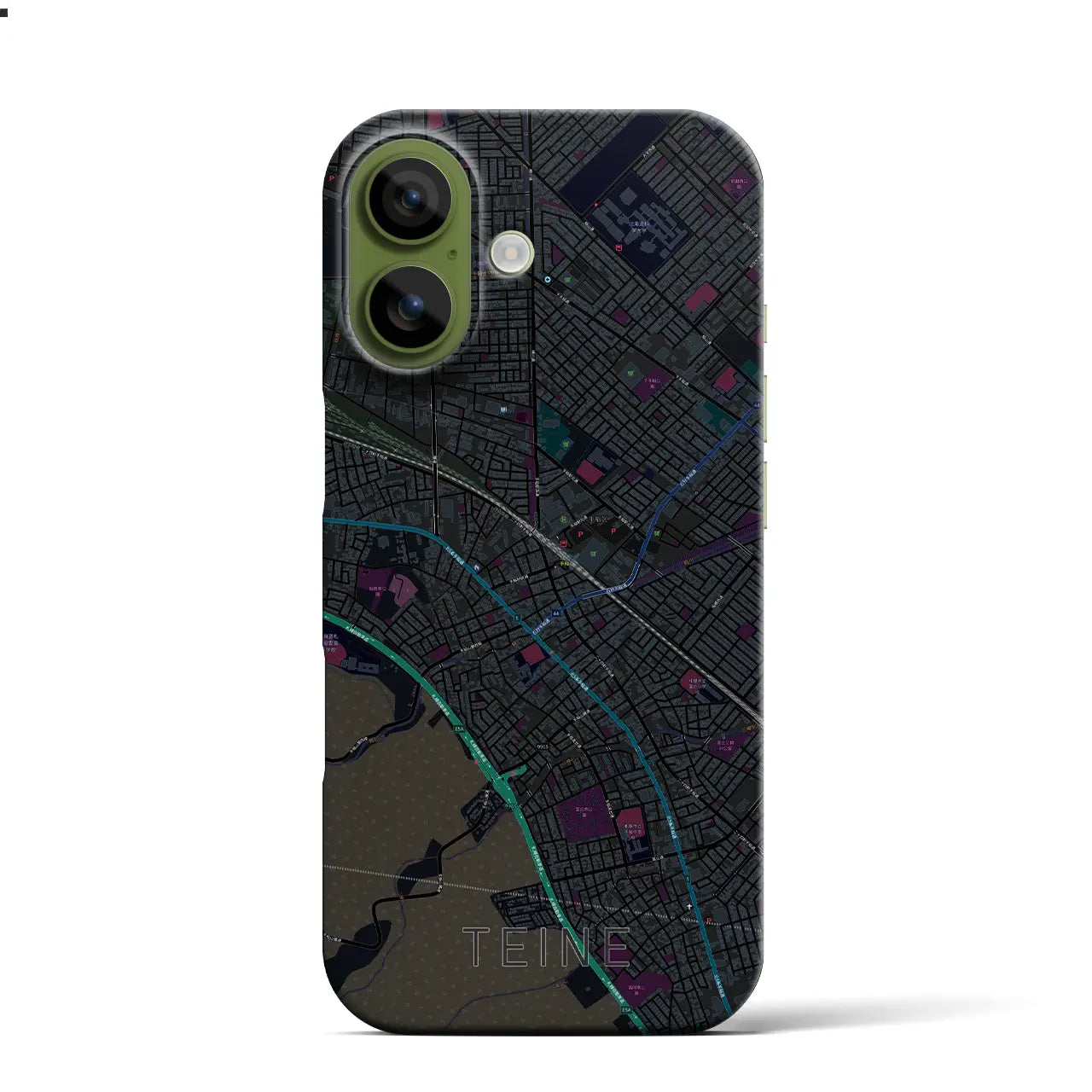 【手稲（北海道）】地図柄iPhoneケース（バックカバータイプ）